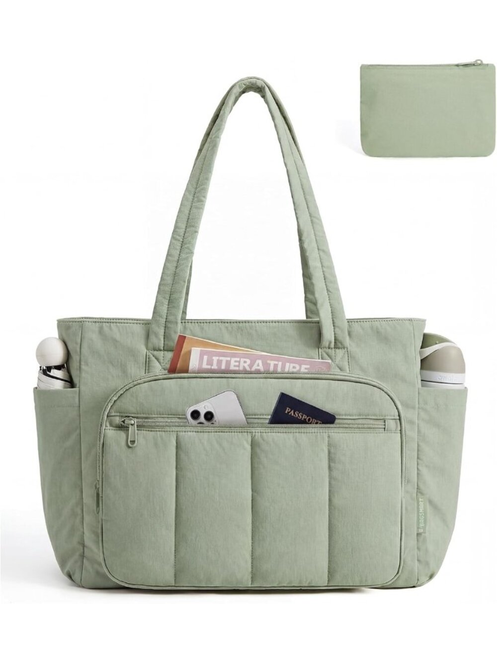 Stylish Women's Tote Bag Set - 2 Zippered Work Bags for Travel & Daily Use